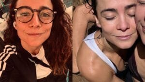 Alice Braga e Renata Brandão: Relacionamento discreto e momento raro