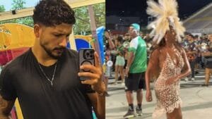 Reação de Yuri Lima ao ver Iza em ensaio de Carnaval