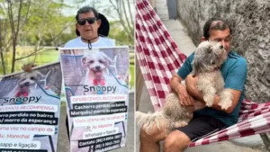 Idoso reencontra cachorro após seis meses de busca no Piauí