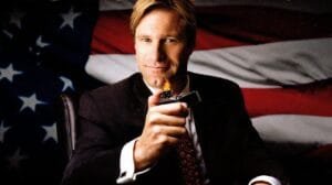 Aula de retórica, persuasão e sátira política em ‘Obrigado por Fumar’