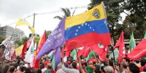 Protesto em SP pela liberdade de Maduro e autonomia da Venezuela