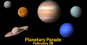 Desfile planetário e Outros Eventos Astronômicos de 2026