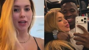 Preparação de Virginia Fonseca para o Carnaval em visita a Vini Jr. em Madri