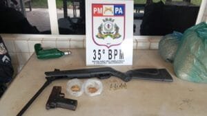 Apreensão de drogas, armas e objetos suspeitos em Belterra