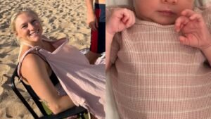 Tatiana Weston-Webb compartilha momento especial na praia com a filha Bia Rose