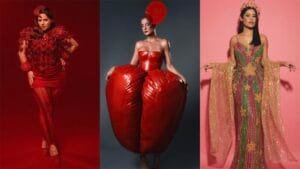 Looks dos famosos no baile de carnaval de luxo no Rio de Janeiro