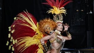 Jaquelline Grohalski e sua experiência no desfile da Grande Rio